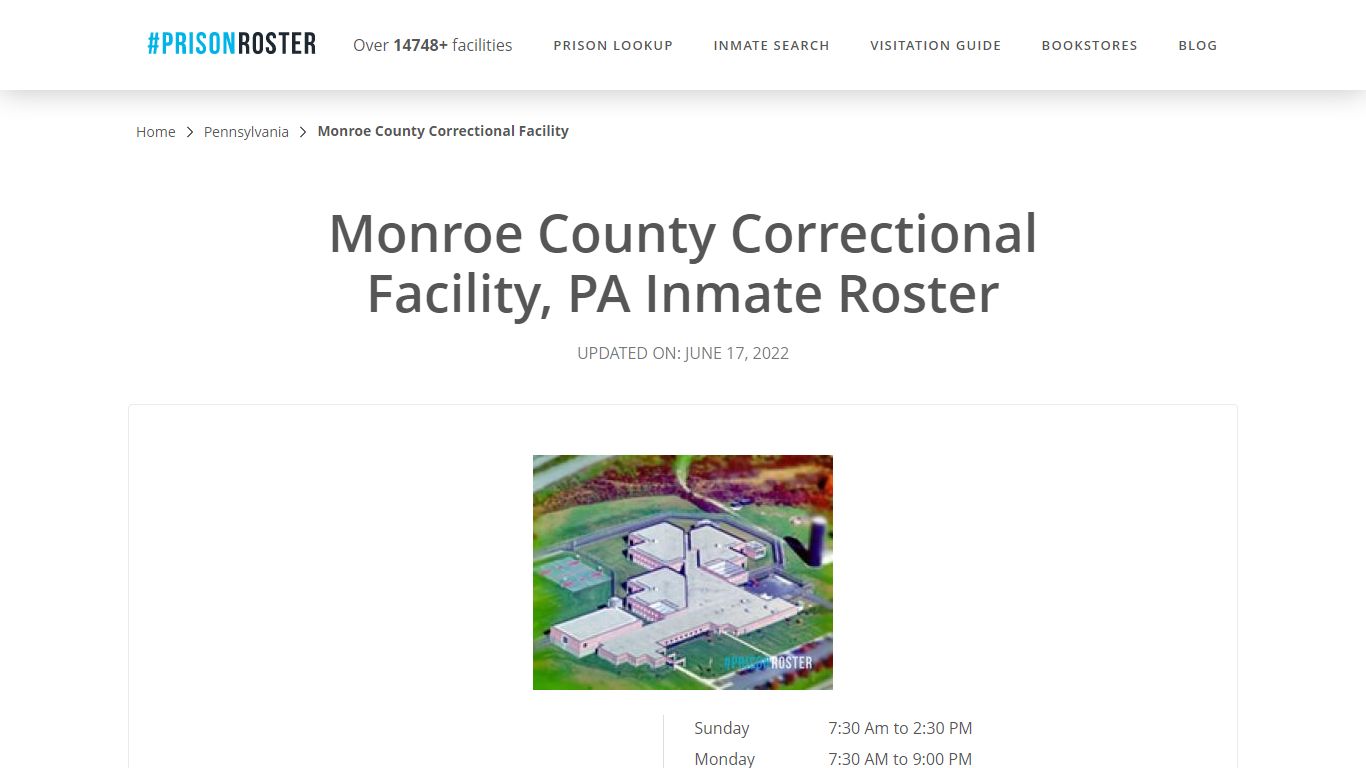 Monroe County Correctional Facility, PA Inmate Roster - Prisonroster